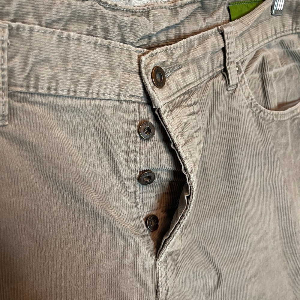 Vtg Gap 1969 Men Corduroy Straight 5 Pocket Jean 38x32 Relaxed Neutral Y2K Skate - Picture 4 of 12